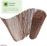 Oypla Natural Willow Outdoor Garden Fencing Screen 1m x 4m Roll view 6