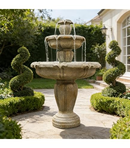Amazon.com: HENRI STUDIO Montreux Three-Tier Fountain : Patio
