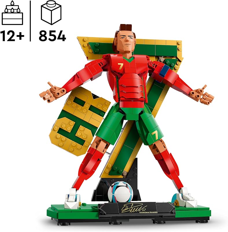 Editions Cristiano Ronaldo – Leggenda del Calcio Giocattolo - Kit Modellismo Action Figure 3D da Esposizione - Decorazione Cameretta -Regalo per Bambini e Bambine da 12 Anni e Fan Adulti - 43016 — foto 2 di 8