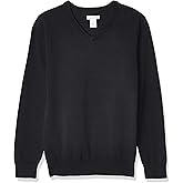 Amazon Essentials Unisex-Child Uniform Cotton V-Neck Sweater