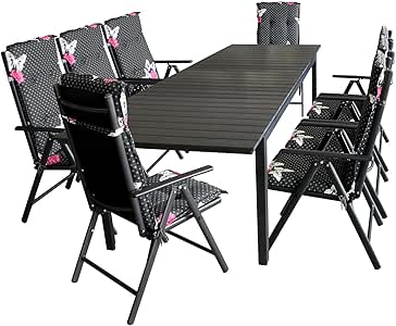 17tlg. Mobiliario de jardín Asiento Grupo Muebles de Jardín Terraza