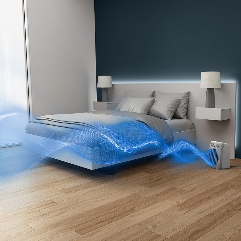 Compact Power Heizlüfter, 2 Leistungsstufen, kompakte Abmessungen