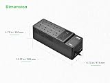 APC BE1050G2-UK UPS 1050VA 600W 8 UK Outlets AVR USB C A Battery Backup view 3
