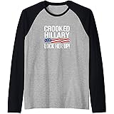 Amazon Com Crooked Hillary Lock Her Up T Shirt Clothing