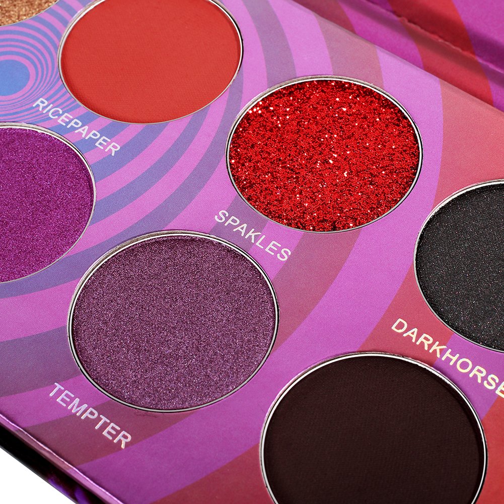 DE\'LANCI Maelstrom Eyeshadow Palette, 12 Colors Matte Shimmer Velvet Texture Blendable Long Lasting Glitter Eye Shadow Powder Makeup Kit, 0.84oz/24 g