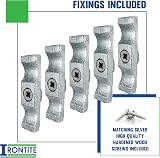 IRONTITE 5pc Galvanised Turn Button Latch 50mm 2" Cupboard Cabinet Gate Door view 2
