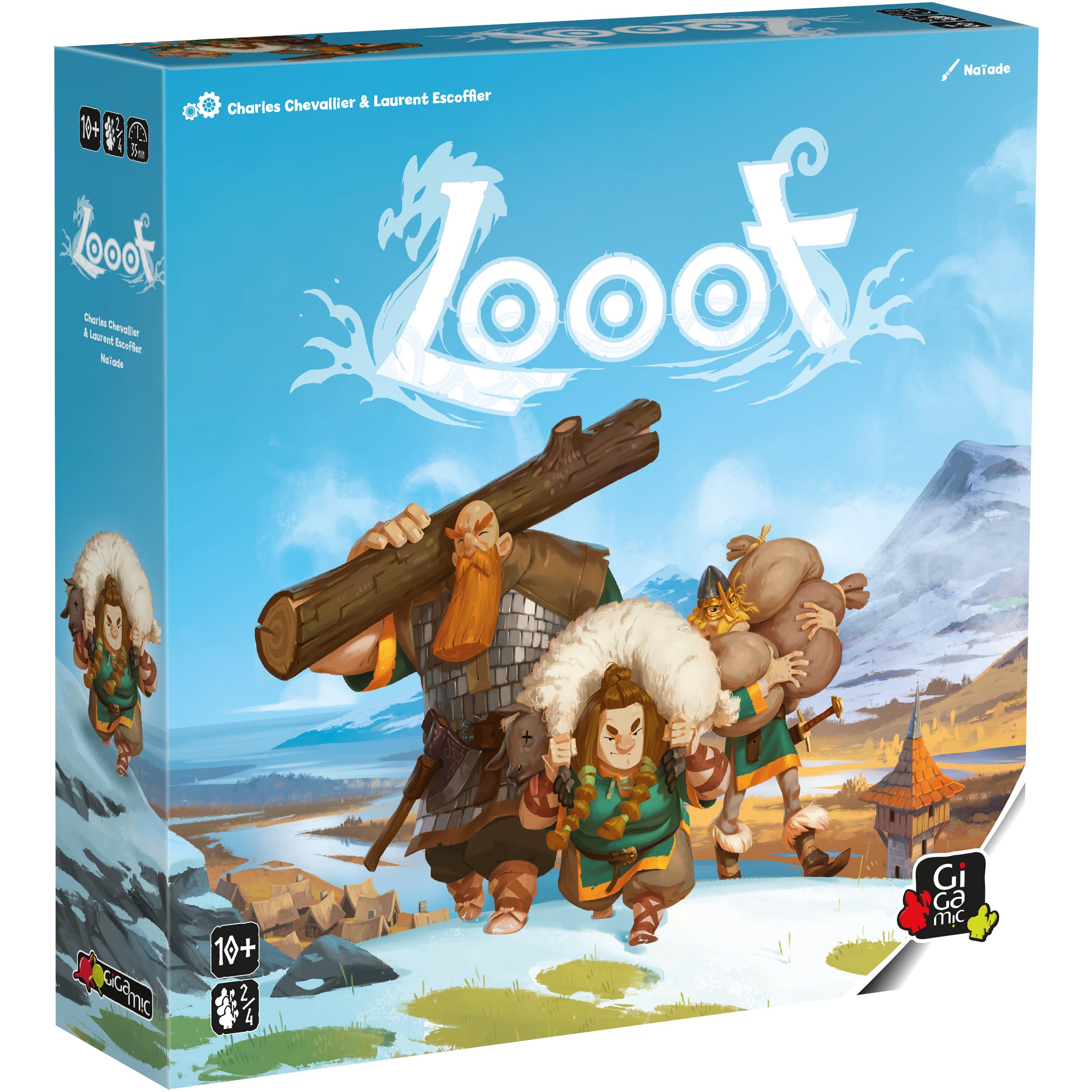 Looot - Pillage and Raid to Become Leader of The Vikings | Kenner Spiel Nominated for 2025 | Casual Strategy Board Game for Kids, Teens, & Adults | Ages 10+ | 2 to 4 Players | 45 Minutes