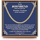 Ieftop Gifts for Men - Black/Gold/Silver Chunky Cuban Link Chain Stainless Steel Chain for Men Gift Birthday Anniversary Jewelry Gifts for Dad Husband Brother Son