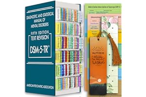 SPECOGO Index Tabs for DSM-5-TR 2022, Color-Coded and Laminated DSM-V-TR Tabs for The Diagnostic and Statistical Manual of Mental Disorders, Tear-Resistant & Waterproof (DSM-5-TR(New Upgrade))