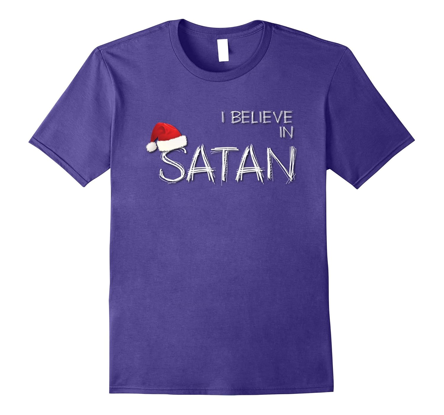 I Believe in SATAN Christmas T-shirt-ANZ