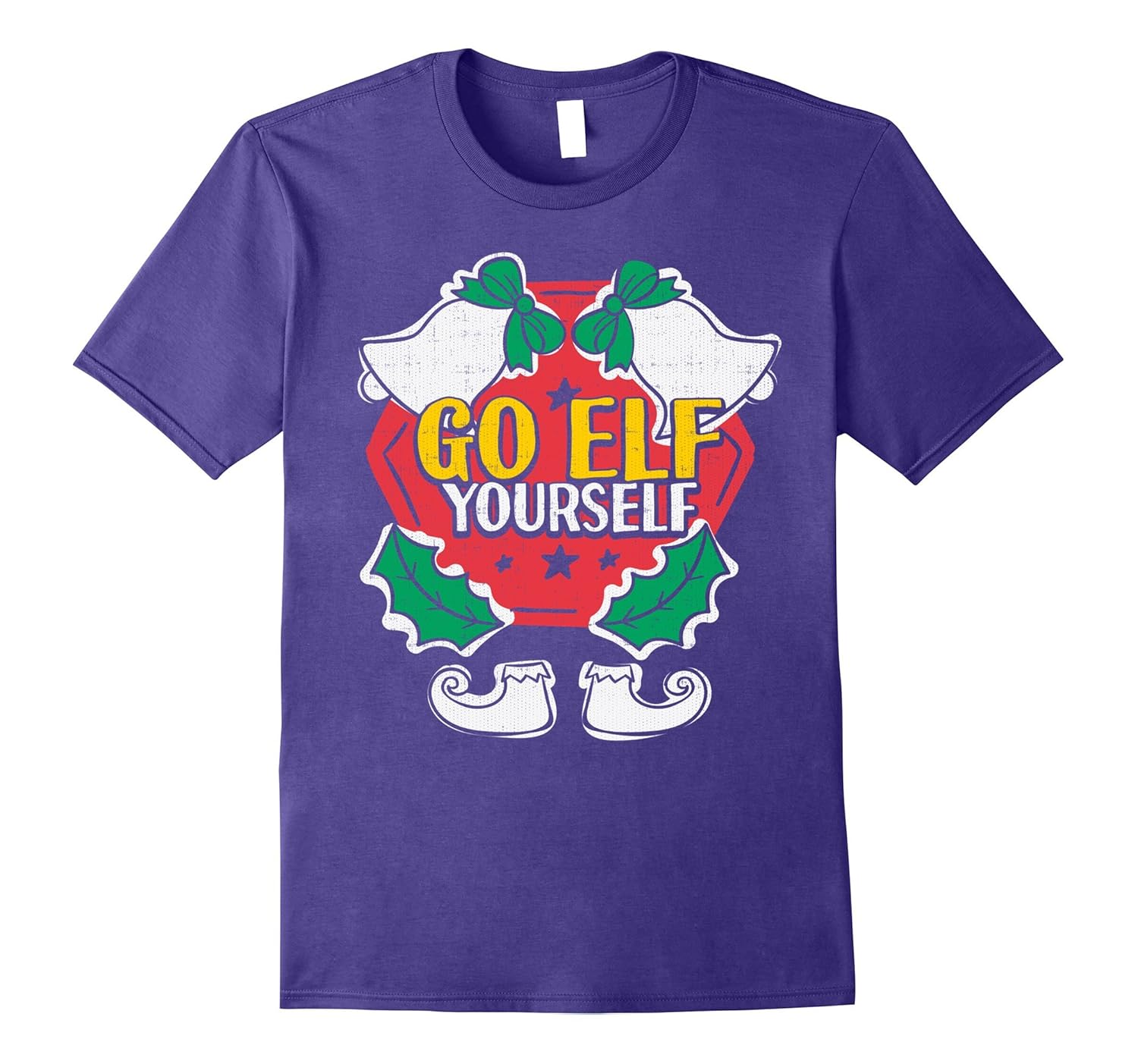 Go Elf Yourself Funny Christmas Holiday Tshirt-ANZ