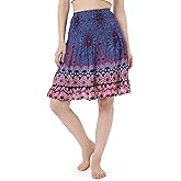 Lannaclothesdesign High Waisted Skirts for Women Short Flowy Summer Skirt Trendy Outfit Knee Length Boho Clothing Fall Skirts