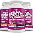 NEW AGE Collagen Pills Biotin Keratin Saw Palmetto Hyaluronic Acid- Vitamin E Folic Acid Pumpkin Seed MSM- 270 Count