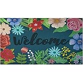 CHICHIC Welcome Door Mat 17x 30 Inch Front Door Mat Outdoors for Home Entrance Outdoors Mat for Outside Entry Way Doormat Ent