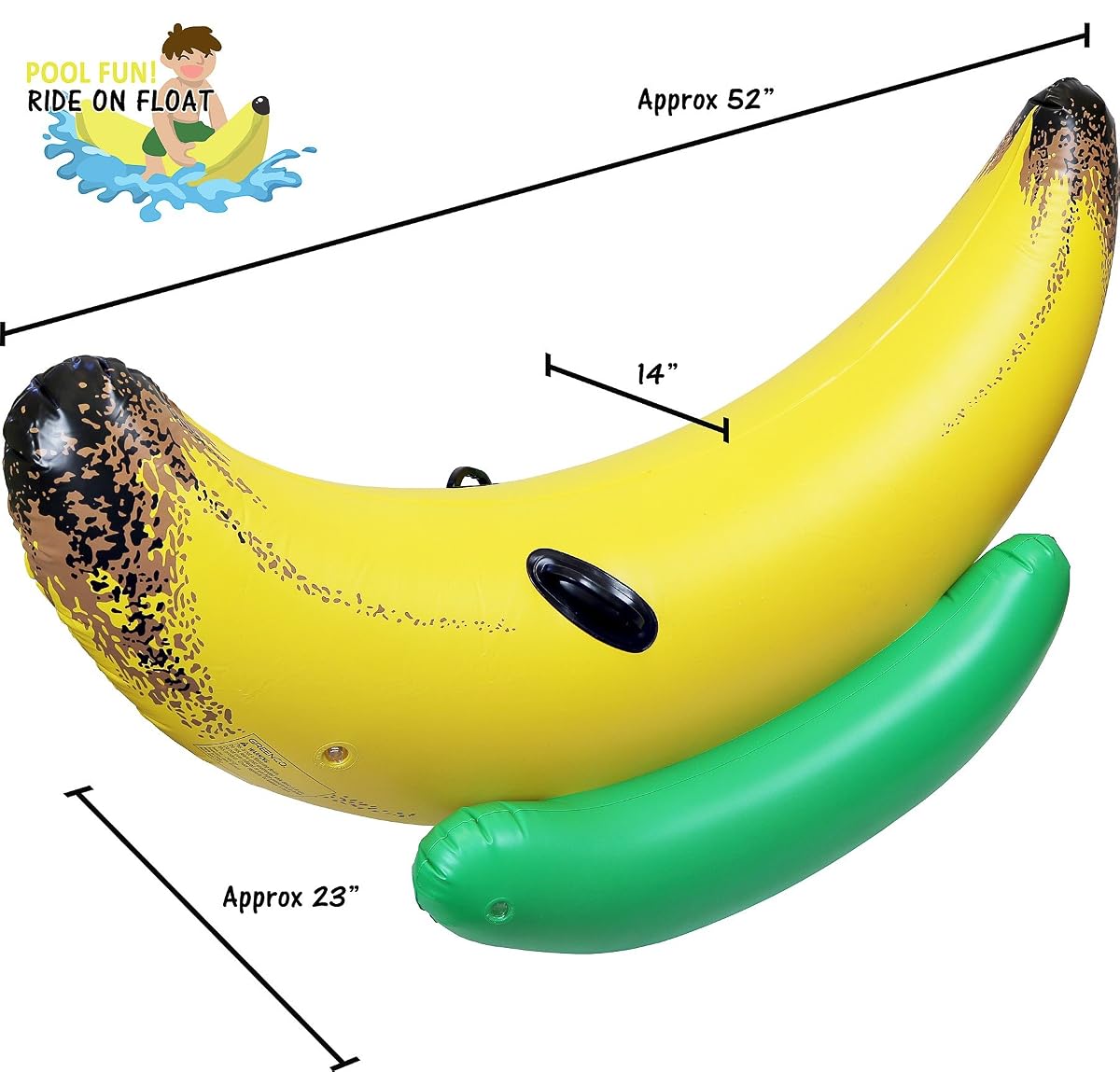 Greenco Giant Inflatable Ride On Banana Float – TTOQX