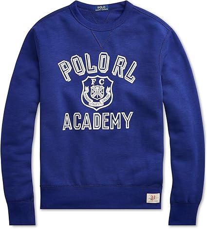 blue polo crewneck sweatshirt