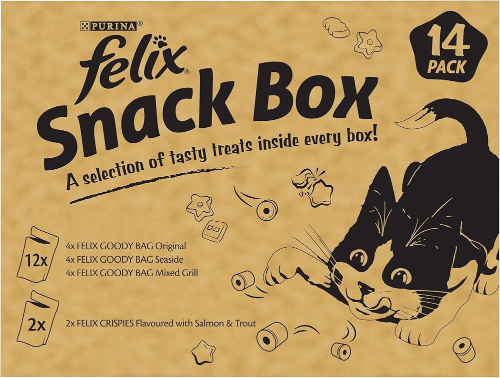 Felix Mixed Snack Box Cat Treats 810g