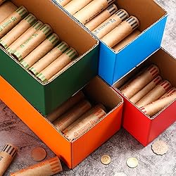 Feifeiya 20 Pcs Coin Trays for Rolled Coins High