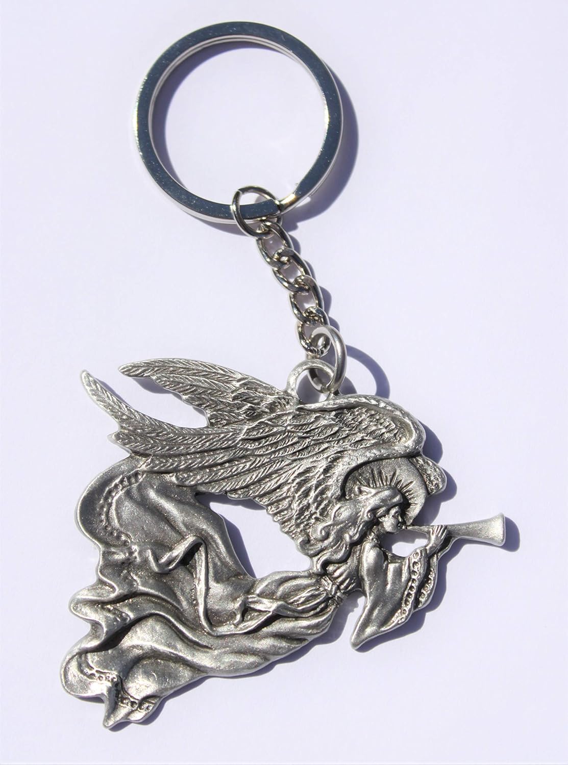 Hastings Pewter Company Lead Free Pewter Angel Keychain