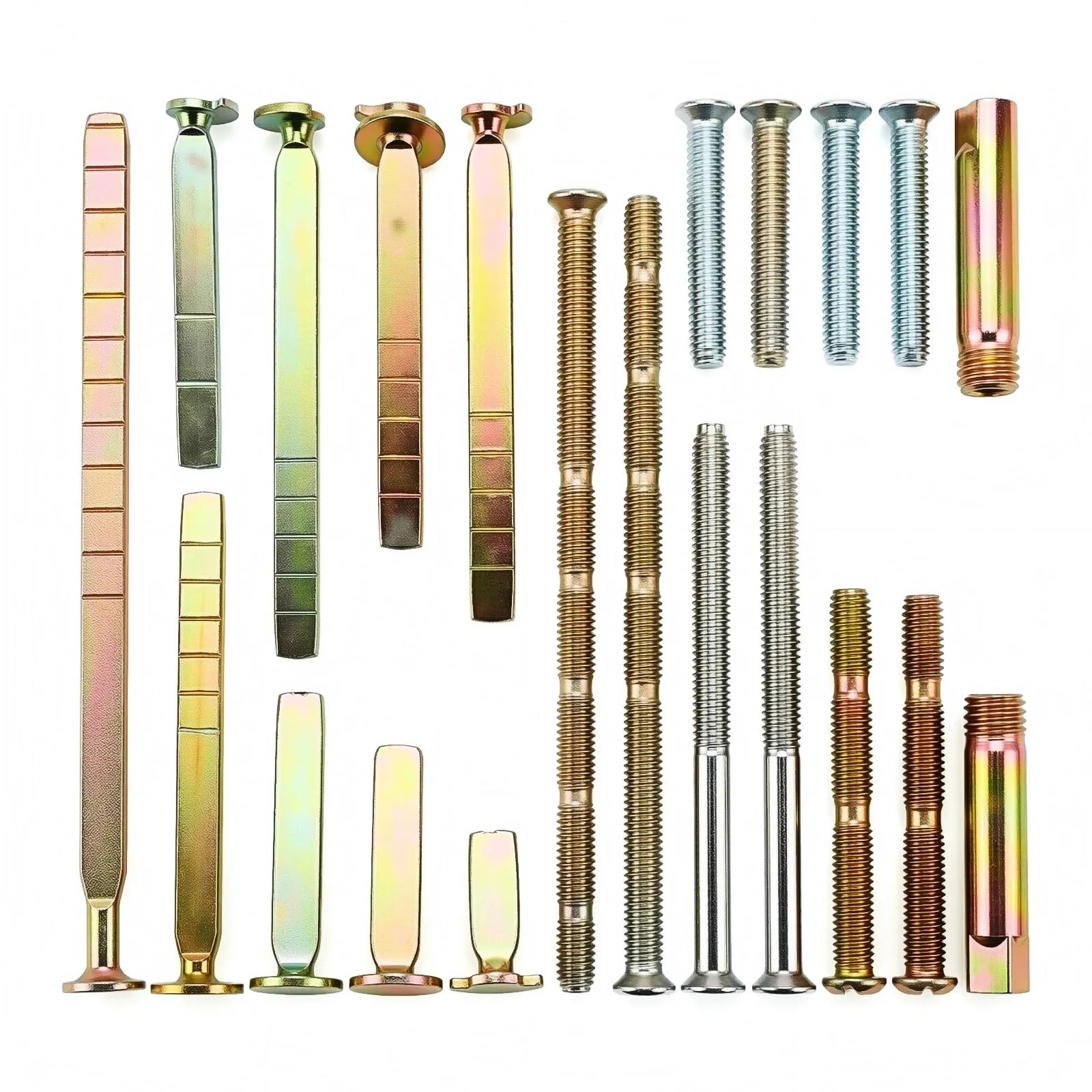 Photo 1 of 21-Piece Thick Door Lock Extension Kit – Adjustable Deadbolt Tailpiece Set for 1-4 Inch Doors – Fits SC1 SC4 KW1 Keyways – Long Screws – Heavy Duty Door Lock Repair Kit for Patio & Security Doors