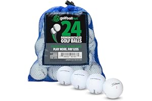 GolfBall Nut Used and Recycled for Titleist Mix AAA (White) (24 & 48) Golf Balls Mesh Bag Included