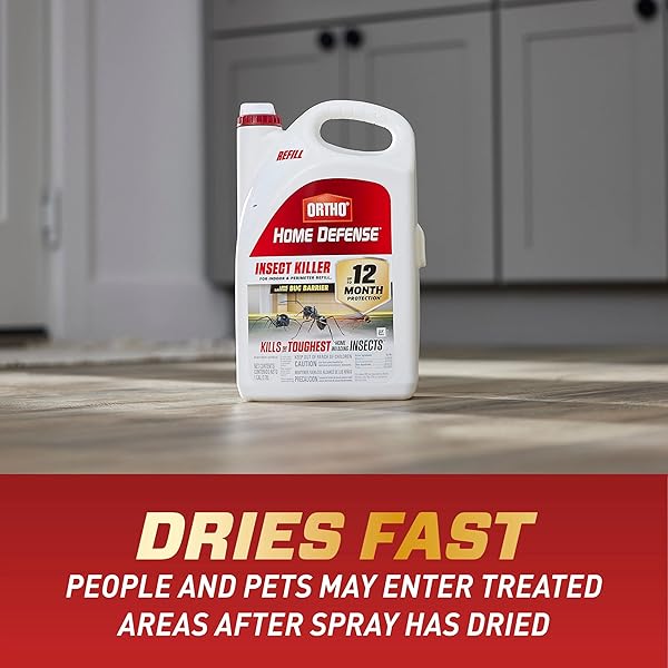 ORTHO HOME DEFENSE INSECT KILLER FOR INDOOR AND PERIMETER REFILL2, CONTROLS ANTS, ROACHES, SPIDERS AND MORE, 1 GAL