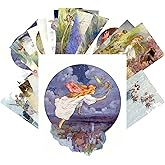 PIXILUV Vintage PostCards 24 pcs Fairy Tales Small People Vintage Book Illustration