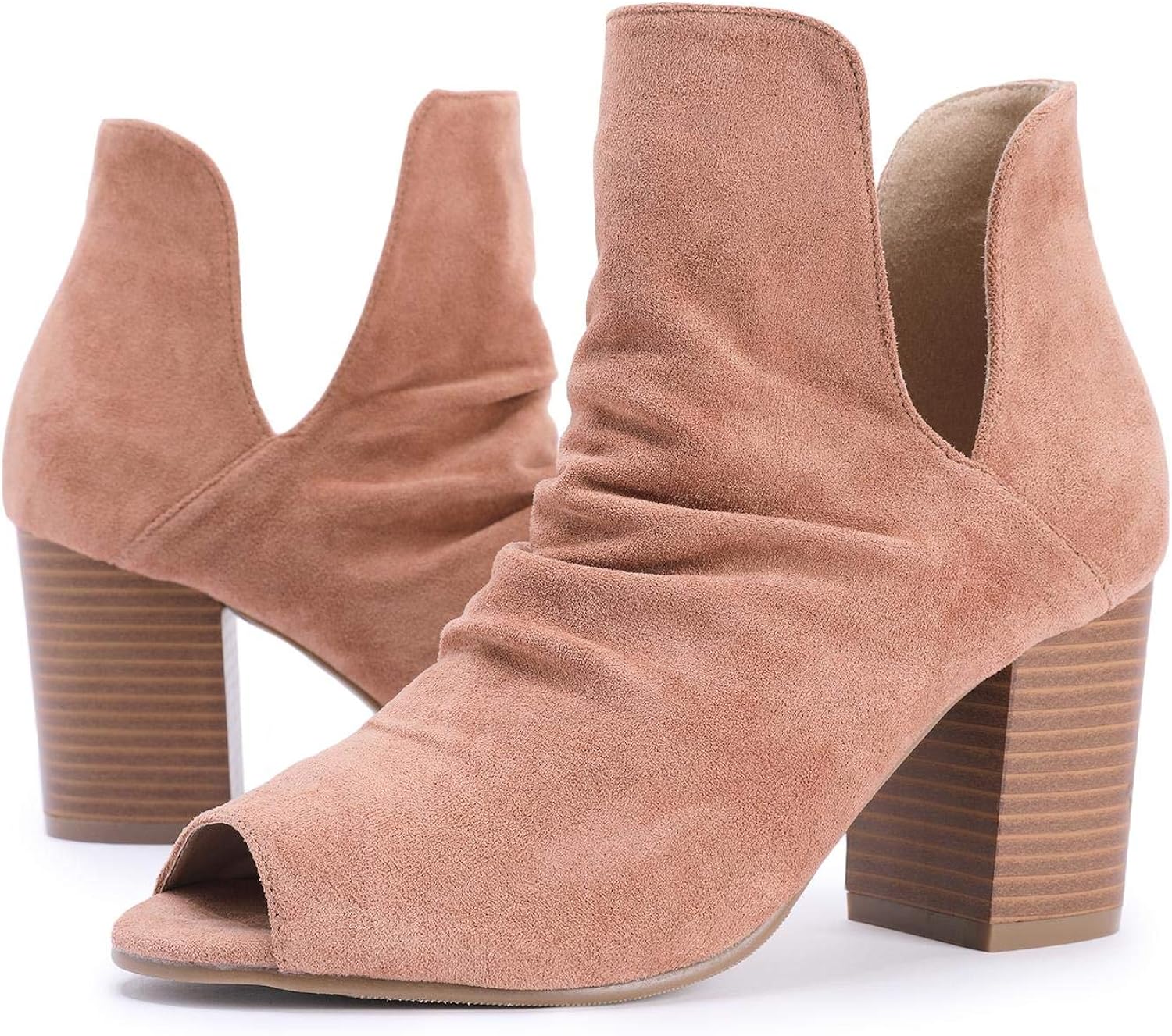 open toe ankle boots