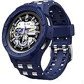 T-ENGINE Case Compatible with Samsung Galaxy Watch 5 Pro Band with Case for Galaxy 5 Pro 45mm 2022 Men