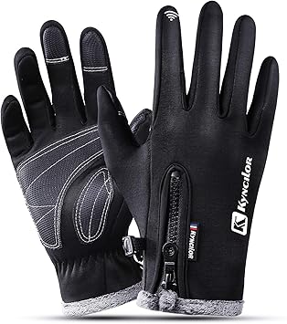 Amazon Lemoice アウトドアグローブ 裏起毛 防寒グローブ スマホ対応手袋 撥水加工 ランニンググローブ サイクリンググローブ 自転車 グローブ 防風保温 滑り止め加工 登山 トレッキング Lemoice グローブ