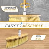 TDBS Bamboo Broom Indoor Floor Brush Natural Bamboo Handle 127cm view 6