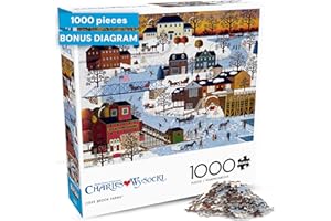 Buffalo Games - Charles Wysocki Festive Winter Scene 1000 Piece Jigsaw Puzzle for Adults and Families