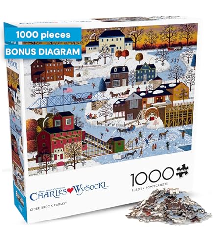 Amazon.com: Buffalo Games Charles Wysocki: Cricket Hawk Harbor