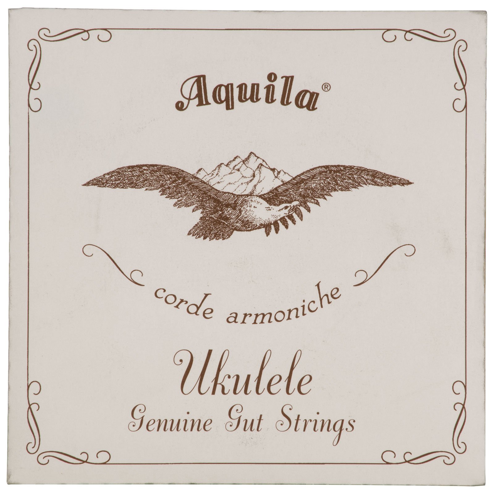 Aquila AQ-1 Genuine Gut High G Soprano Ukulele Strings 4-Piece Set