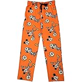 Bioworld Disney Mickey Mouse Skeleton Mickey Adult Orange Sleep Pajama Pants