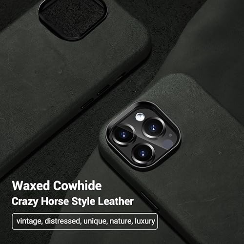 Belemay Compatible with iPhone 14 Pro Max Leather Case with