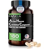 Active Hexose Correlated Compound 180 Caps 1500mg per Serving - Vegan Organic Mushroom Supplement Help Support Immune System