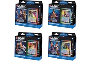 MAGIC: THE GATHERING Magic The Gathering Doctor Who Commander Deck Bundle – Includes All 4 Decks (1 Masters of Evil, 1 Blast from The Past, 1 Timey-Wimey, and 1 Paradox Power Deck Set)