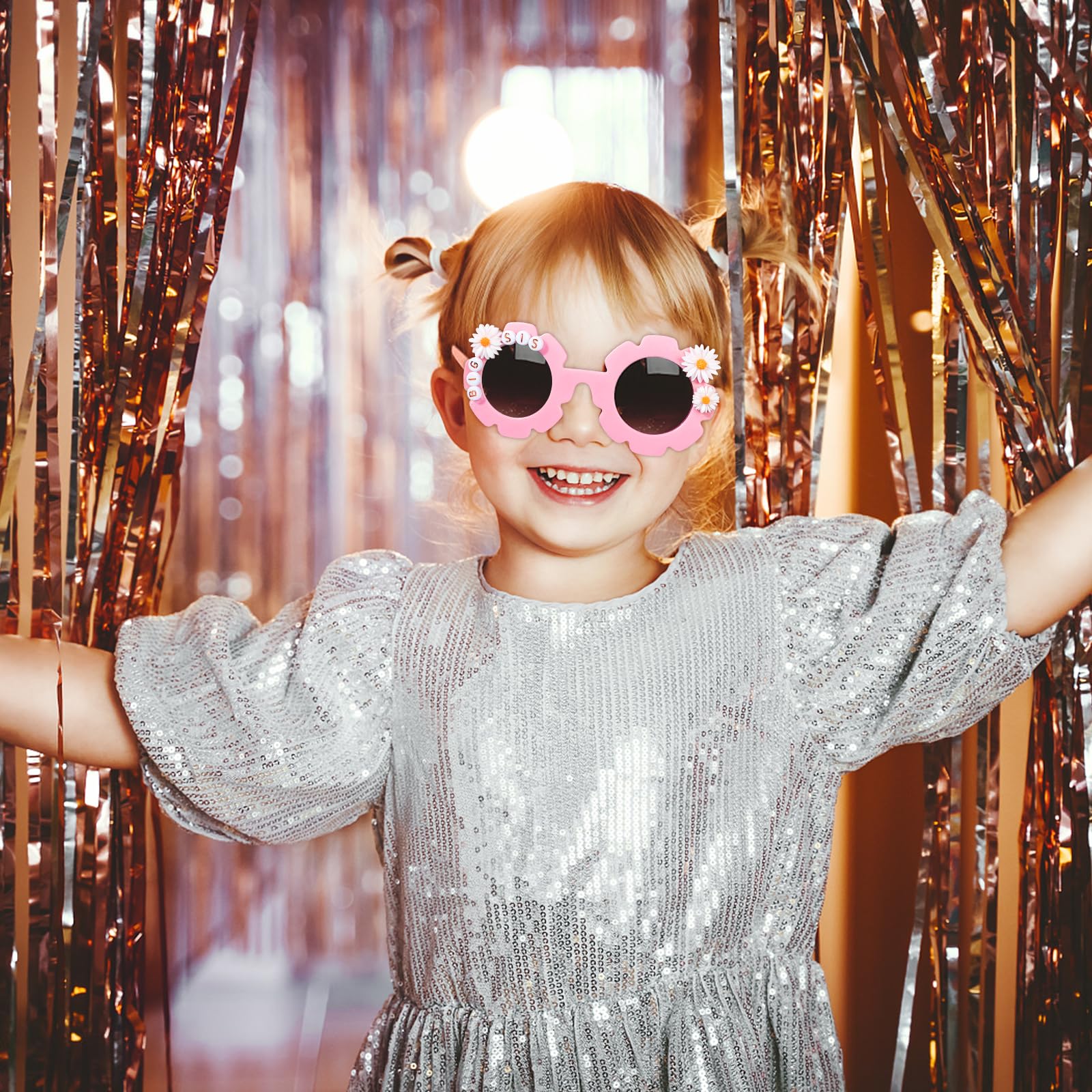 iAOVUEBY Big Sister Gifts for Girls, 3PCS Big Sister Gift Includes 12 oz Pink Tumbler Cup Sunglasses Bracelet Sibling Gift From New Baby, Big Sister Announcement Gifts for Girls Age 2-8