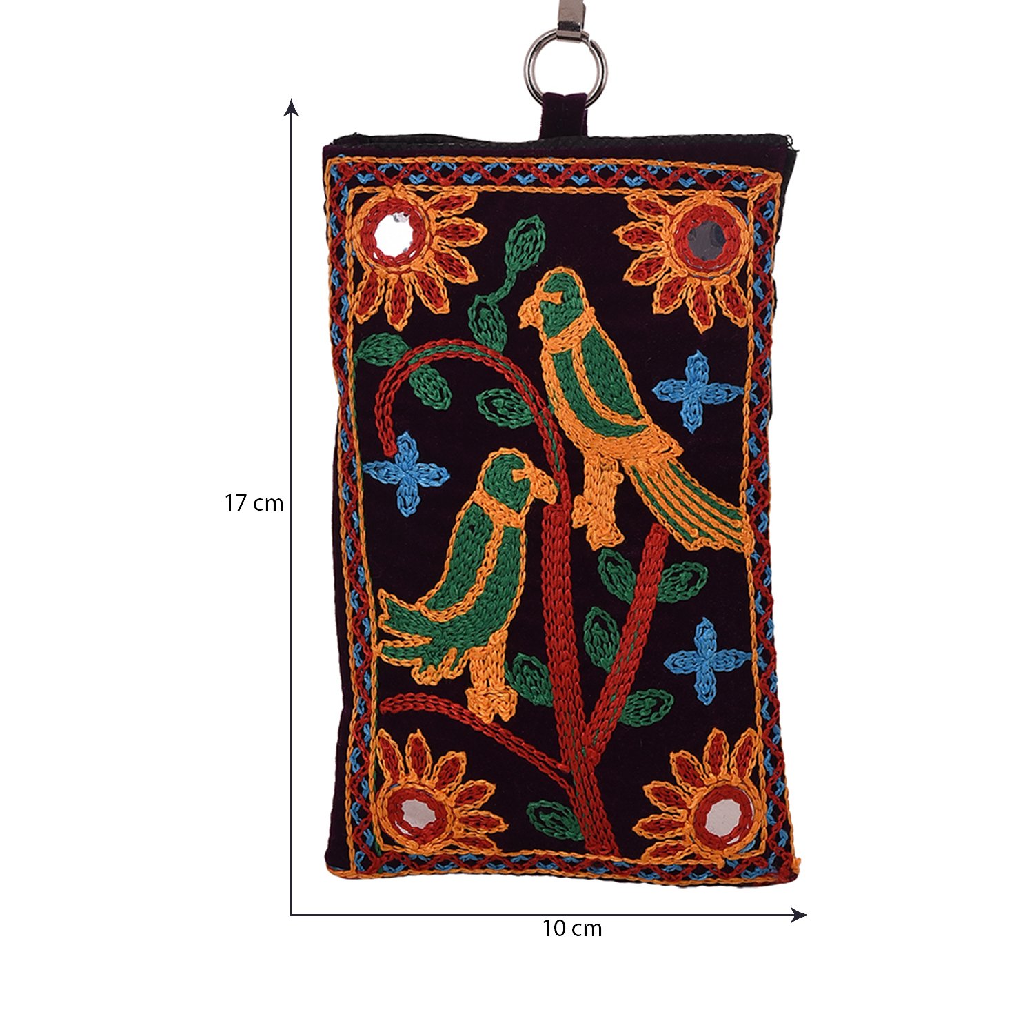 craft trade designer embroided mobile-phone pouch cover set