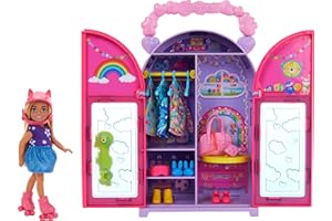 Barbie Chelsea Doll & Closet Toy Playset with 15 Pieces Clothes & Accessories Included, Foldable Set for On-The-Go Play & Sto