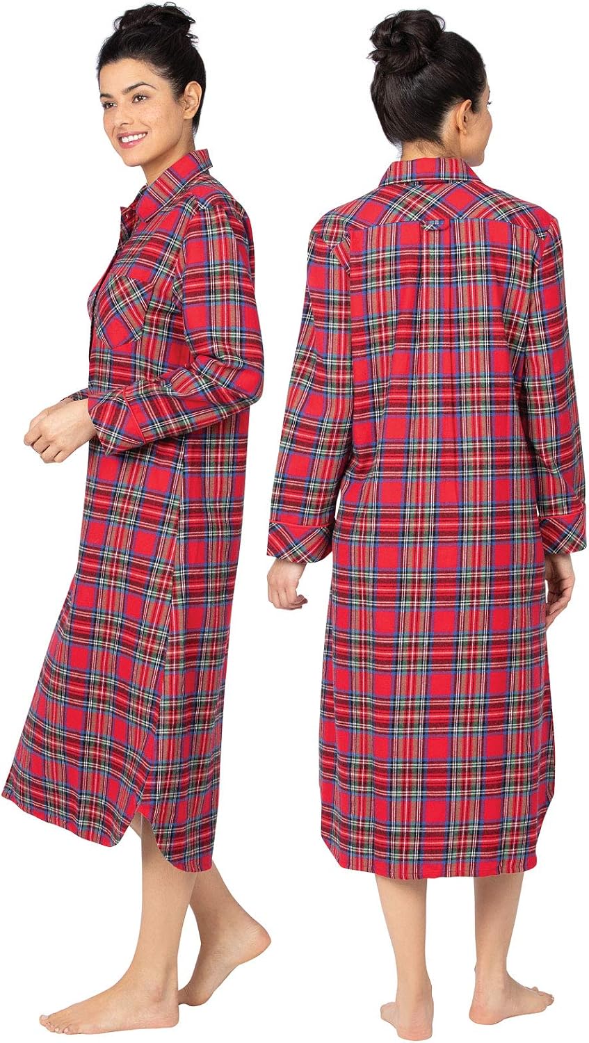 PajamaGram Nightgowns for Women Cotton - Women Nightgown at  Women’s Clothing store