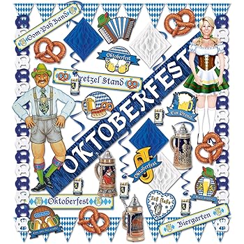 Beistle Bannière de fanions Oktoberfest 50970, 3 x 3,7 m