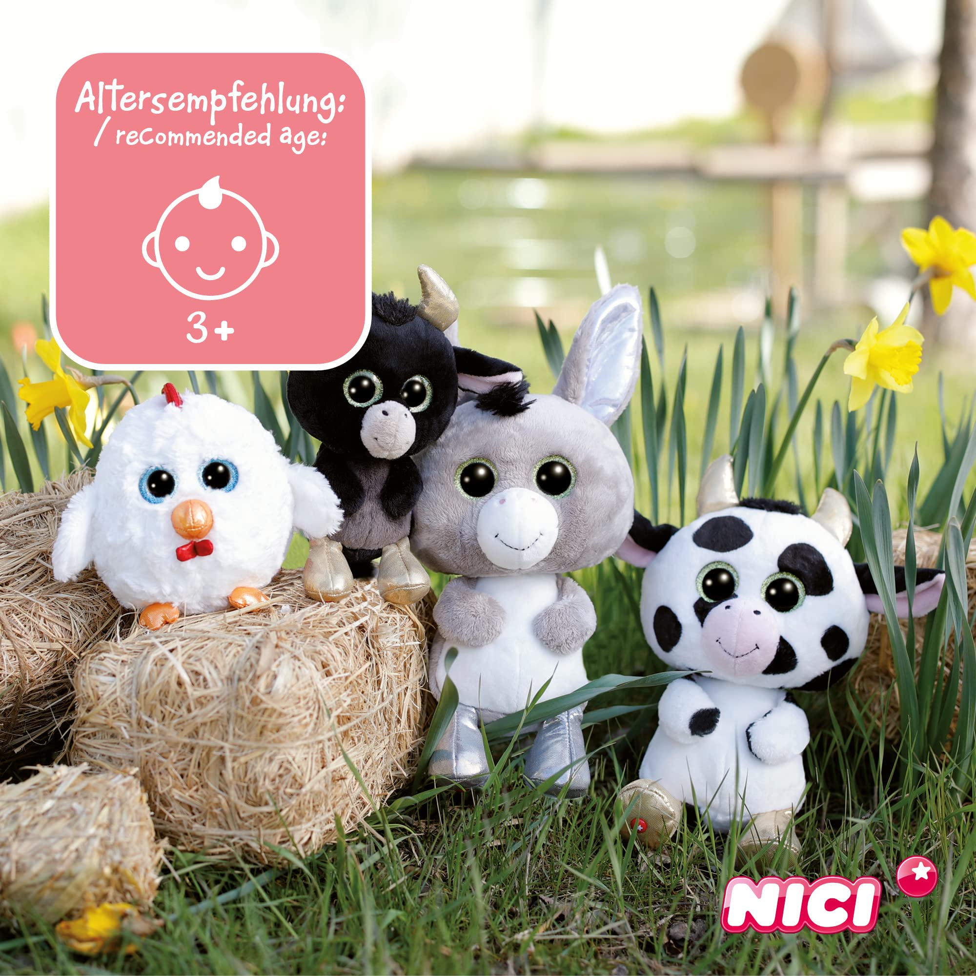 NICI Glubschis: Das Original – Glubschis Schlüsselanhänger Henne Henlou 9 cm – Huhn Kuscheltieranhänger mit Schlüsselring für Schlüsselband, Schlüsselbund & Schlüsselhalter – Taschenanhänger 5