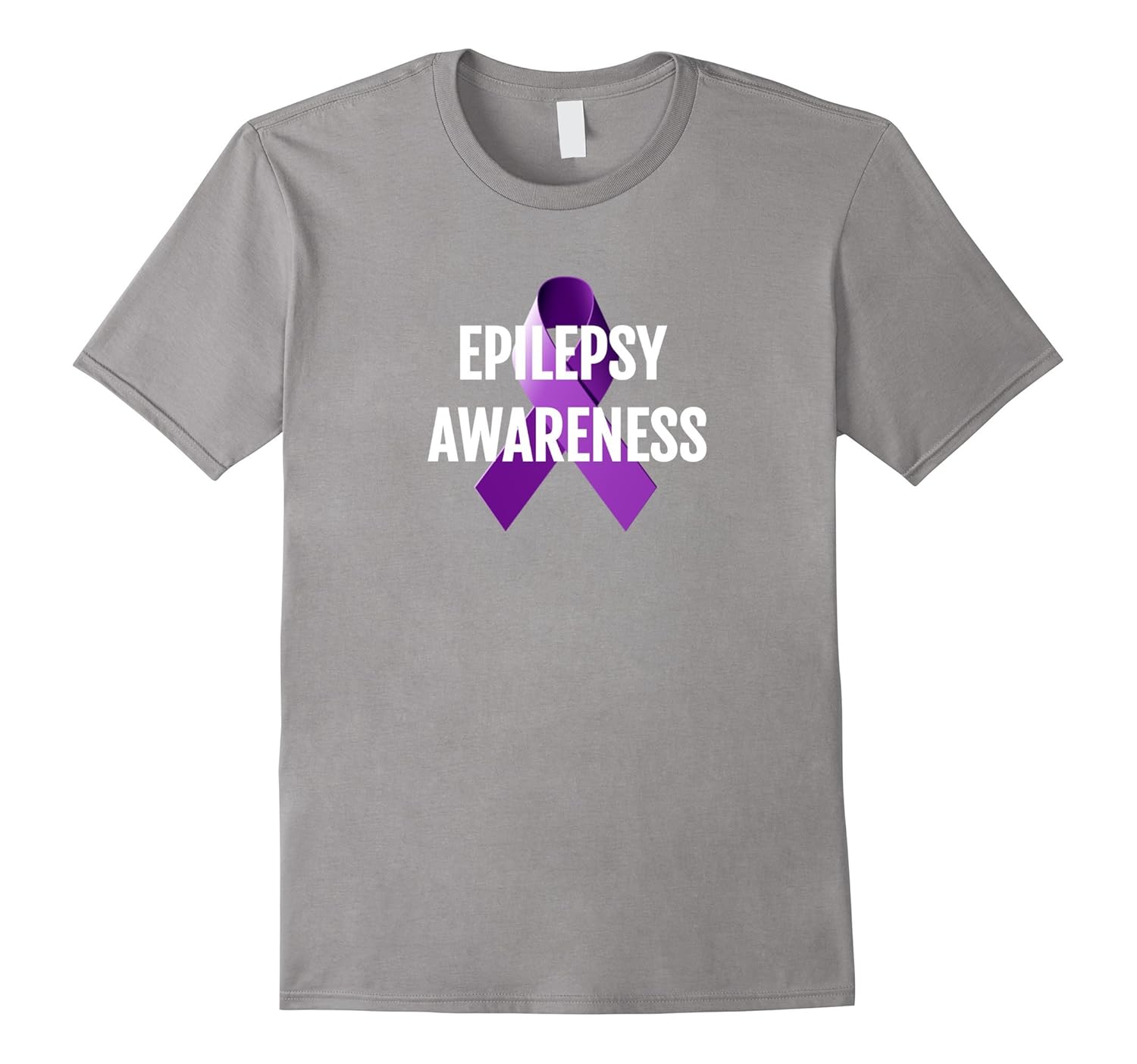 EPILEPSY AWARENESS MONTH PURPLE RIBBON T SHIRT-Rose