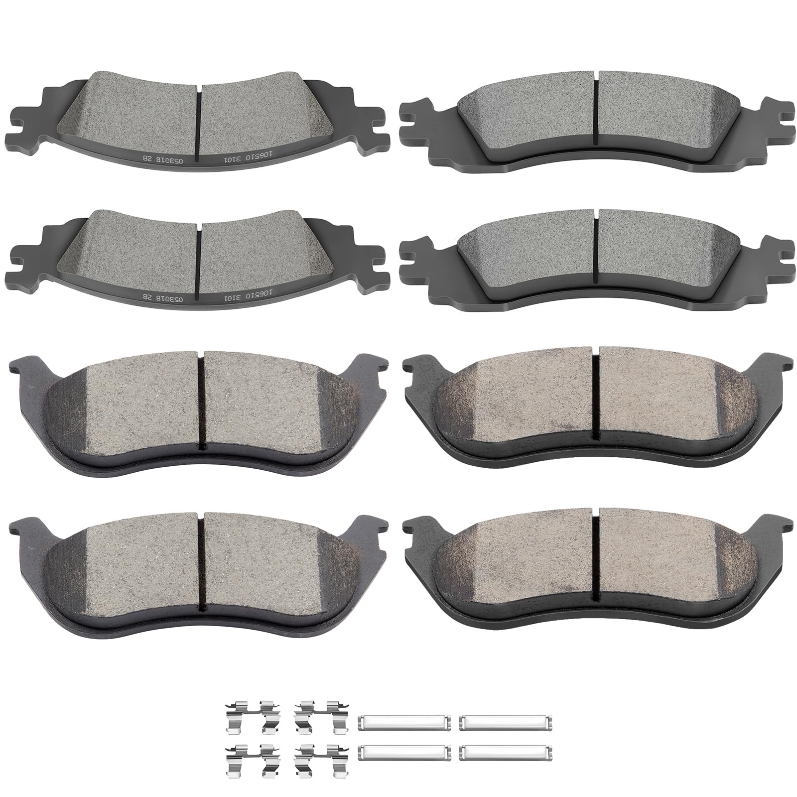 SCITOO D1158 D881 Front Rear Ceramic Brake Pads