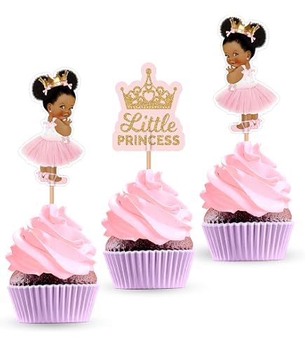 Kuchenaufsatz 'A Little Princess' – Roségold Glitzernd, Für Mädchengeburtstag, Babyparty Oder Gender Reveal