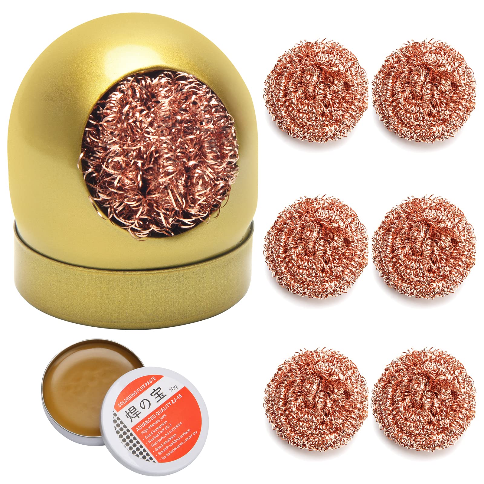 Soldering Iron Tip Cleaner Kit, AHIER Solder Tip Cleaning Brass With