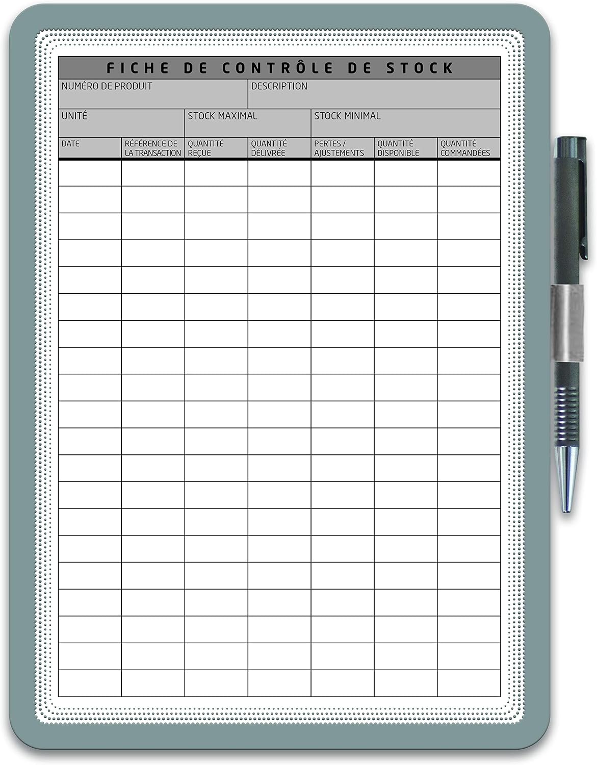 Tarifold ES 194110 - Pack of 2 Adhesive A4 Clipboard Magneto Memo, Removable Adhesive Holder, Silver