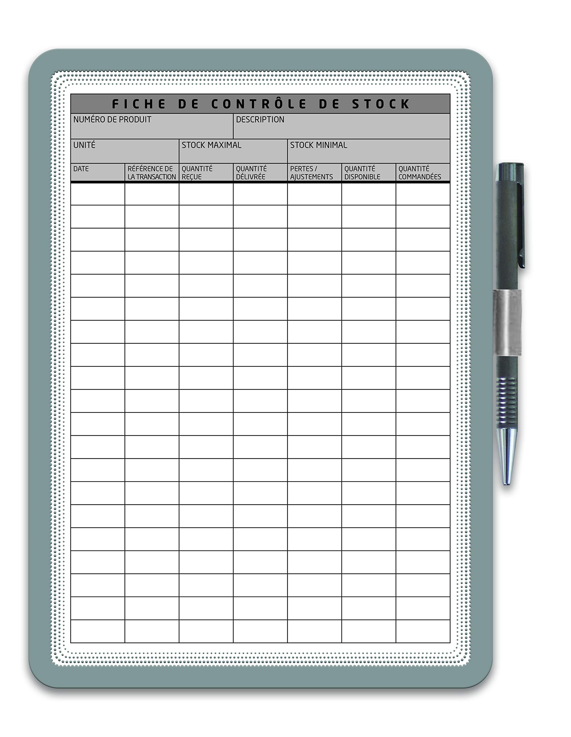 Tarifold ES 194110 – Pack of 2 Adhesive A4 Clipboard Magneto Memo, Removable Adhesive Holder, Silver